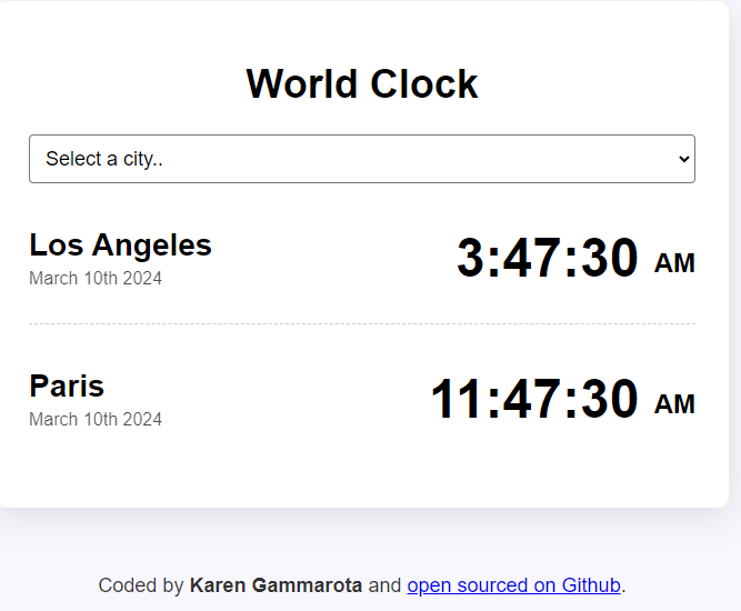 World Clock